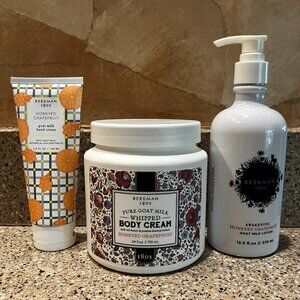 Beekman 1802 Honeyed Grapefruit Jumbo Body Cream & Body Lotion  and Hand Cr! NEW